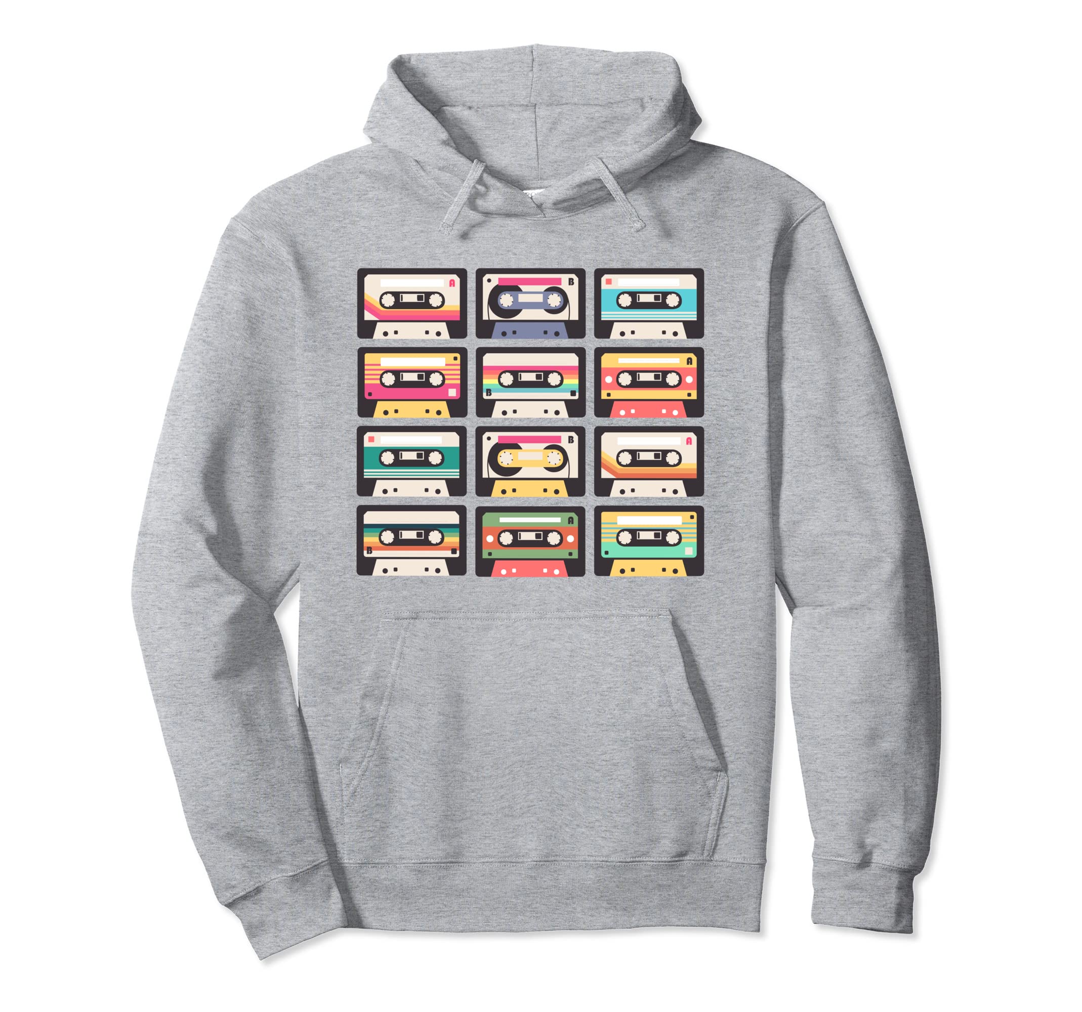80S 90S Cassettes Collection Music Mixtape Hoodie - Novelty Apparel Unisex - T-Shirt, Sweatshirt, Hoodie