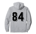 Number 84 Backside 80S 90S Team Hoodie - Custom Art Print for Adults - T-Shirt, Sweatshirt, Hoodie