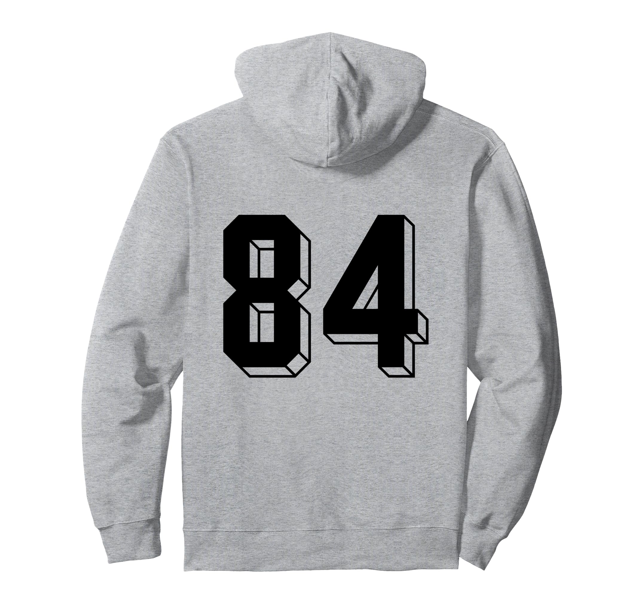 Number 84 Backside 80S 90S Team Hoodie - Custom Art Print for Adults - T-Shirt, Sweatshirt, Hoodie