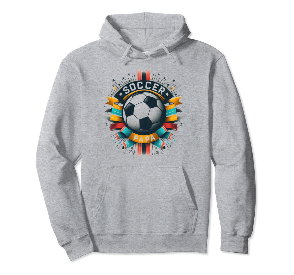 Soccer Papa Family Matching Dad Fathers Hoodie - Unique Graphic Men Women - T-Shirt, Sweatshirt, Hoodie