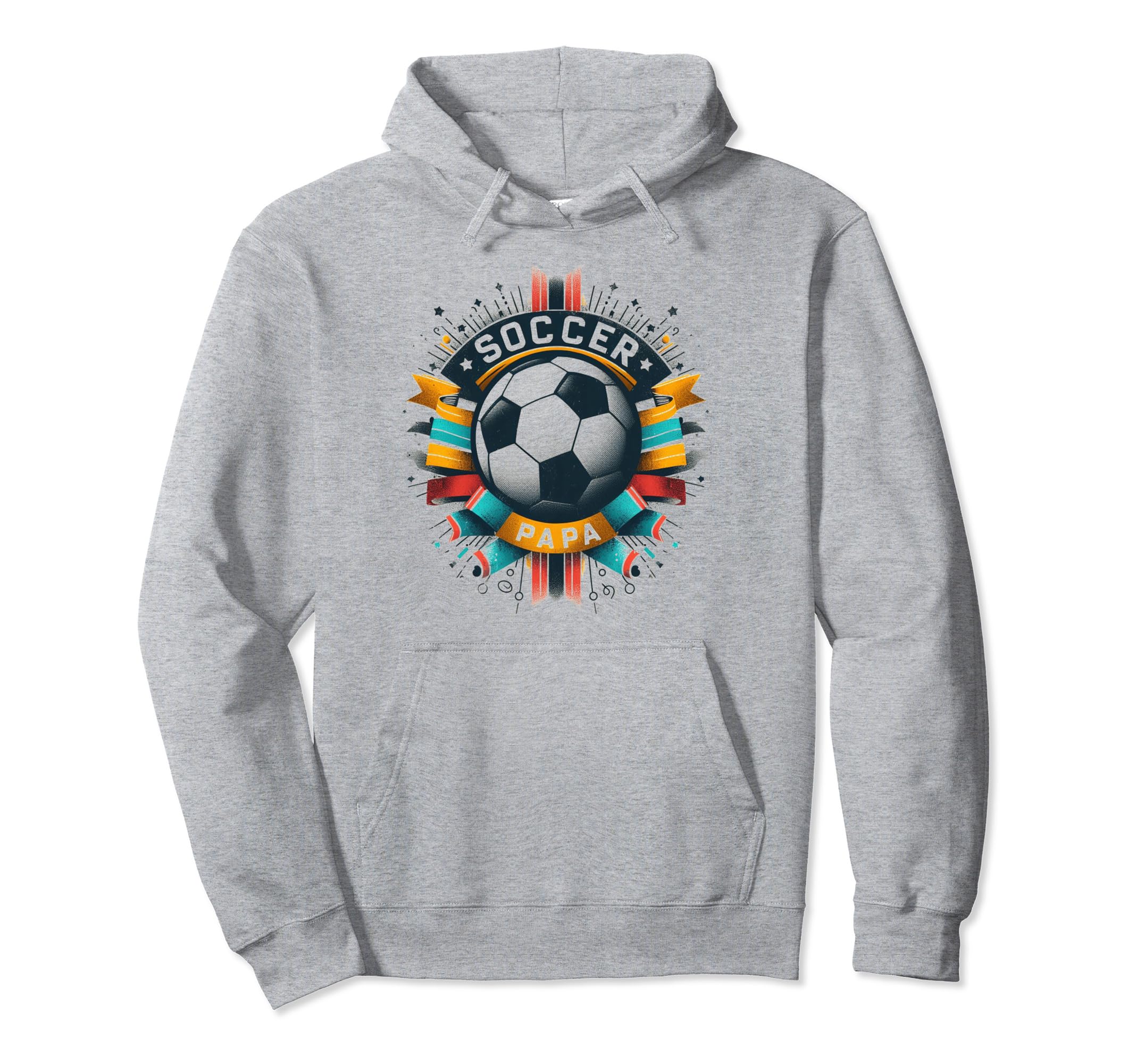 Soccer Papa Family Matching Dad Fathers Hoodie - Unique Graphic Men Women - T-Shirt, Sweatshirt, Hoodie