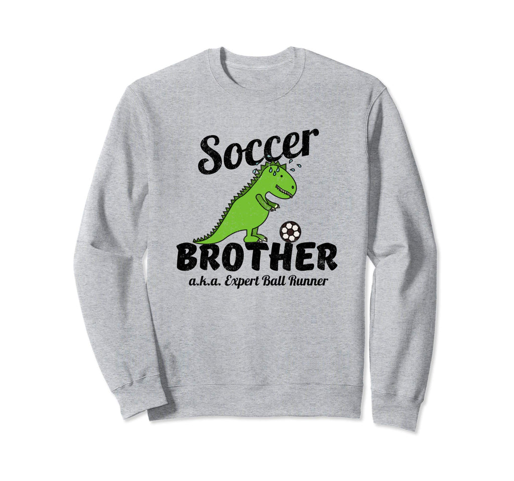 Little Brother Soccer Ball Runner Funny Sweatshirt - Trendy Graphic Unisex - T-Shirt, Sweatshirt, Hoodie
