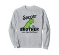 Little Brother Soccer Ball Runner Funny Sweatshirt - Trendy Graphic Unisex - T-Shirt, Sweatshirt, Hoodie