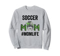 Soccer Mom Life Messy Bun Mothers Day Sweatshirt - Unique Graphic Unisex - T-Shirt, Sweatshirt, Hoodie