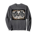 Racing Flags Racer Checkered Sweatshirt - Aesthetic Graphic for Adults - T-Shirt, Sweatshirt, Hoodie