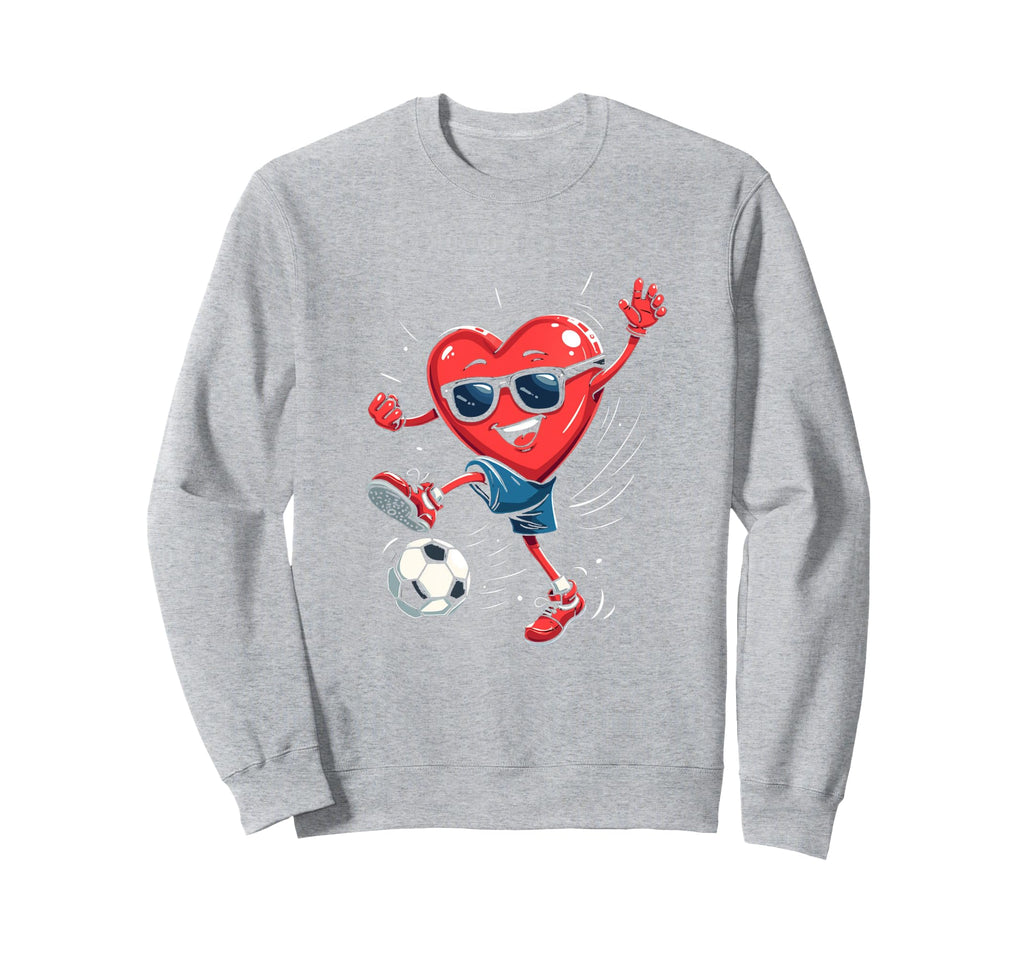 Heart Soccer Gift T-Shirt - Fun Novelty Design for Adults - T-Shirt, Sweatshirt, Hoodie