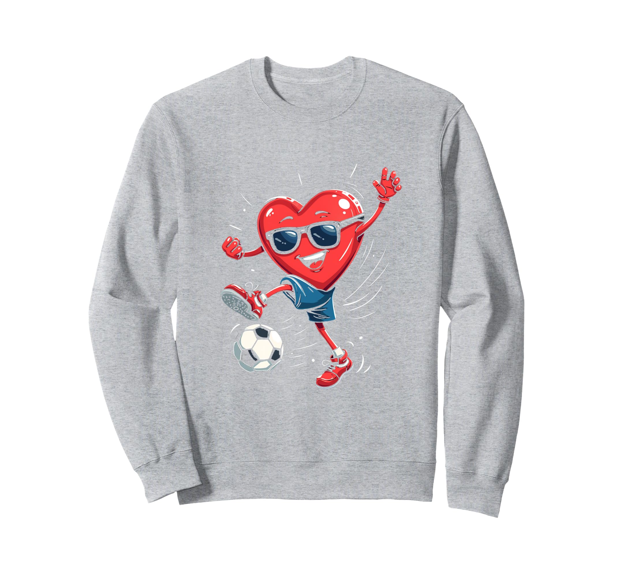 Heart Soccer Gift T-Shirt - Fun Novelty Design for Adults - T-Shirt, Sweatshirt, Hoodie