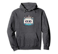 Cassette Tape Skyline Skyscraper 80S Hoodie - Graphic Print for Adults - T-Shirt, Sweatshirt, Hoodie