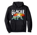 Glacier National Park Grizzly Bear Hoodie - Unique Graphic for Adults - T-Shirt, Sweatshirt, Hoodie