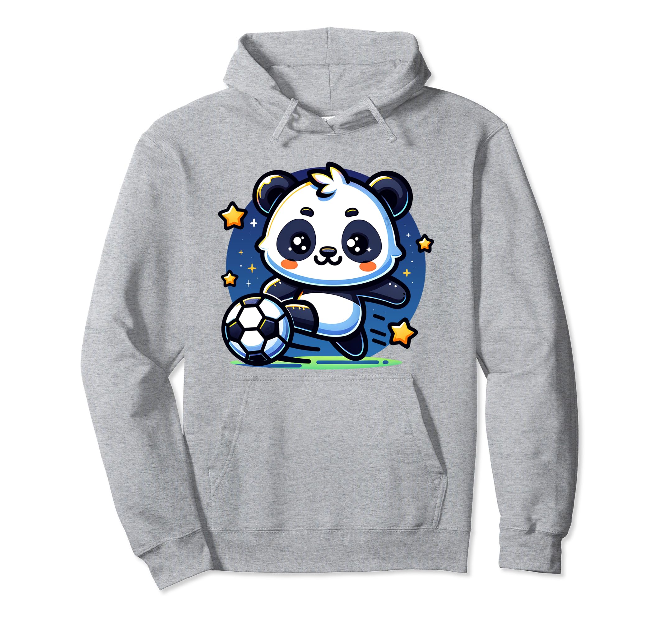 Soccer Player Panda Kicking Soccer Ball Hoodie - Minimalist Print Unisex - T-Shirt, Sweatshirt, Hoodie
