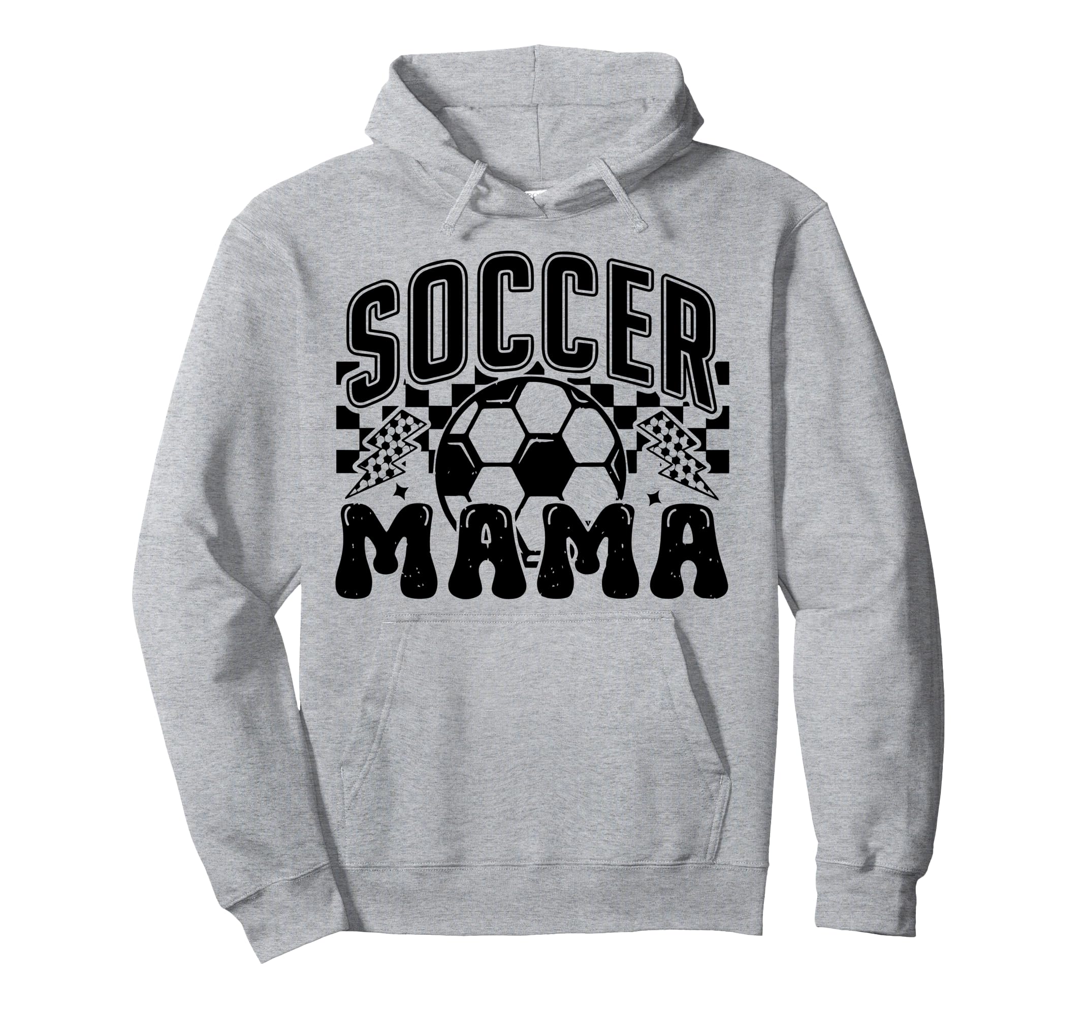Soccer Mama Checkered Soccer Mom Hoodie - Custom Art Print for Adults - T-Shirt, Sweatshirt, Hoodie