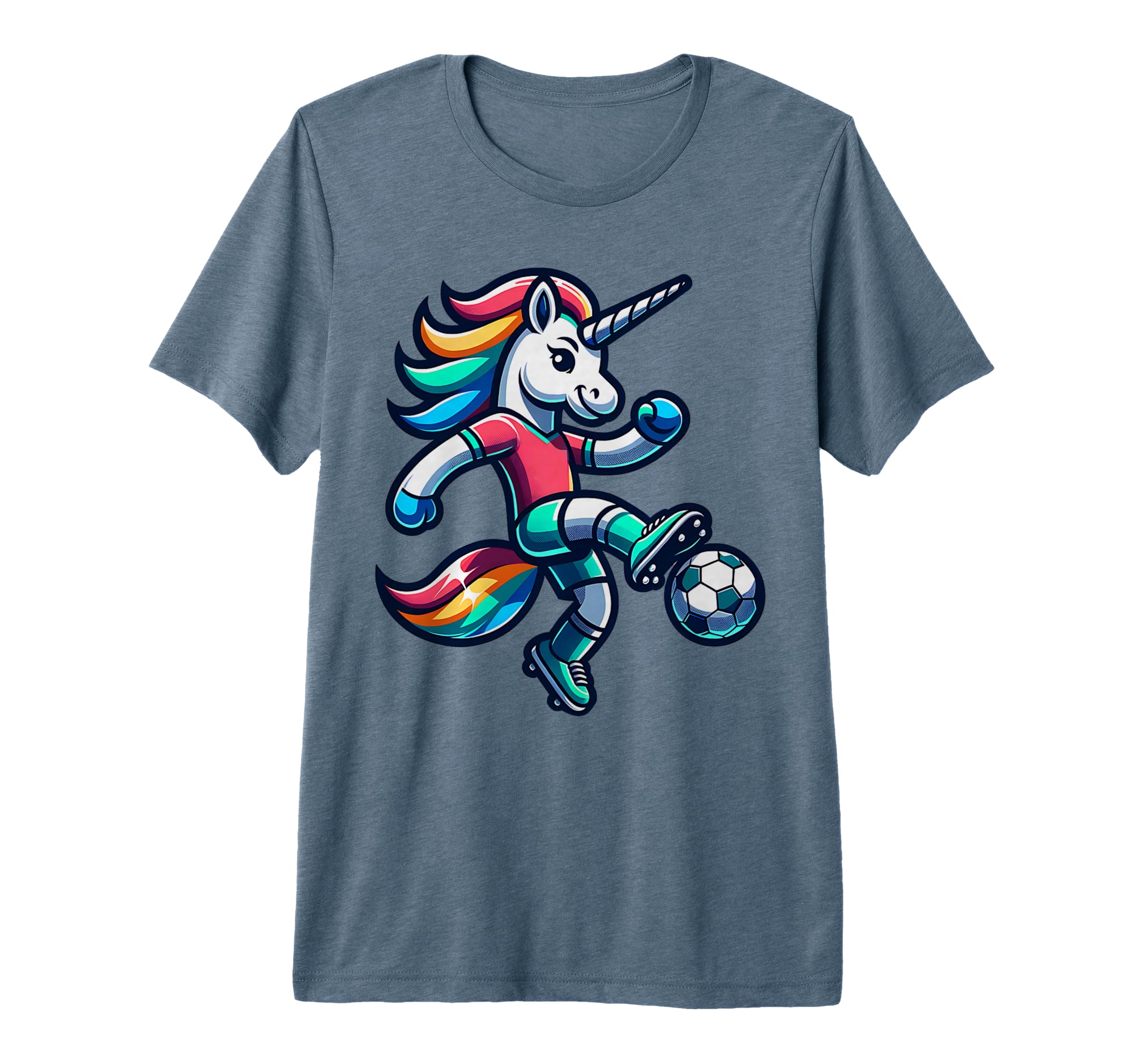 Footballer Unicorn Fans Soccer Team T-Shirt - Fun Novelty Design Unisex - T-Shirt, Sweatshirt, Hoodie