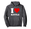 Red Heart I Love Kittle Hoodie - Novelty Apparel Men Women - T-Shirt, Sweatshirt, Hoodie