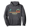 California Surf Encinitas Surf Board Hoodie - Aesthetic Graphic for Adults - T-Shirt, Sweatshirt, Hoodie