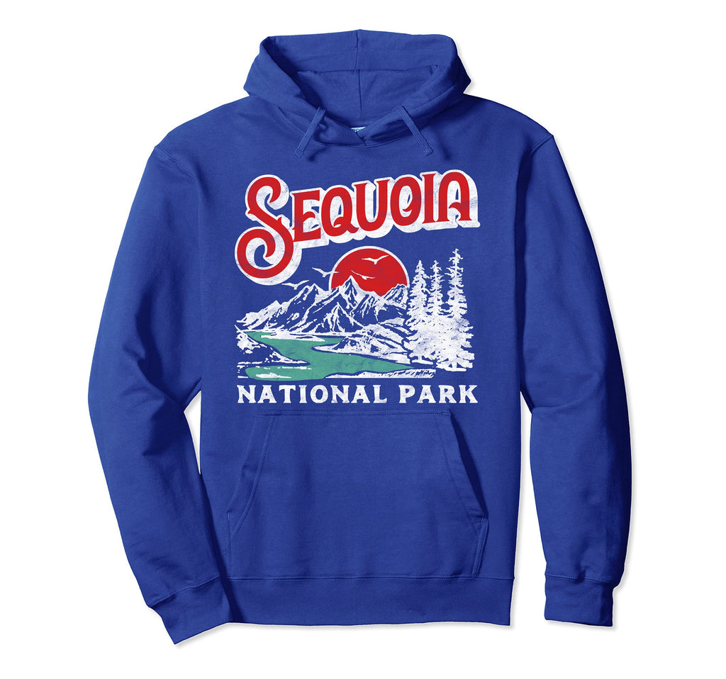 Sequoia National Park 80S California Hoodie - Unique Graphic for Adults - T-Shirt, Sweatshirt, Hoodie
