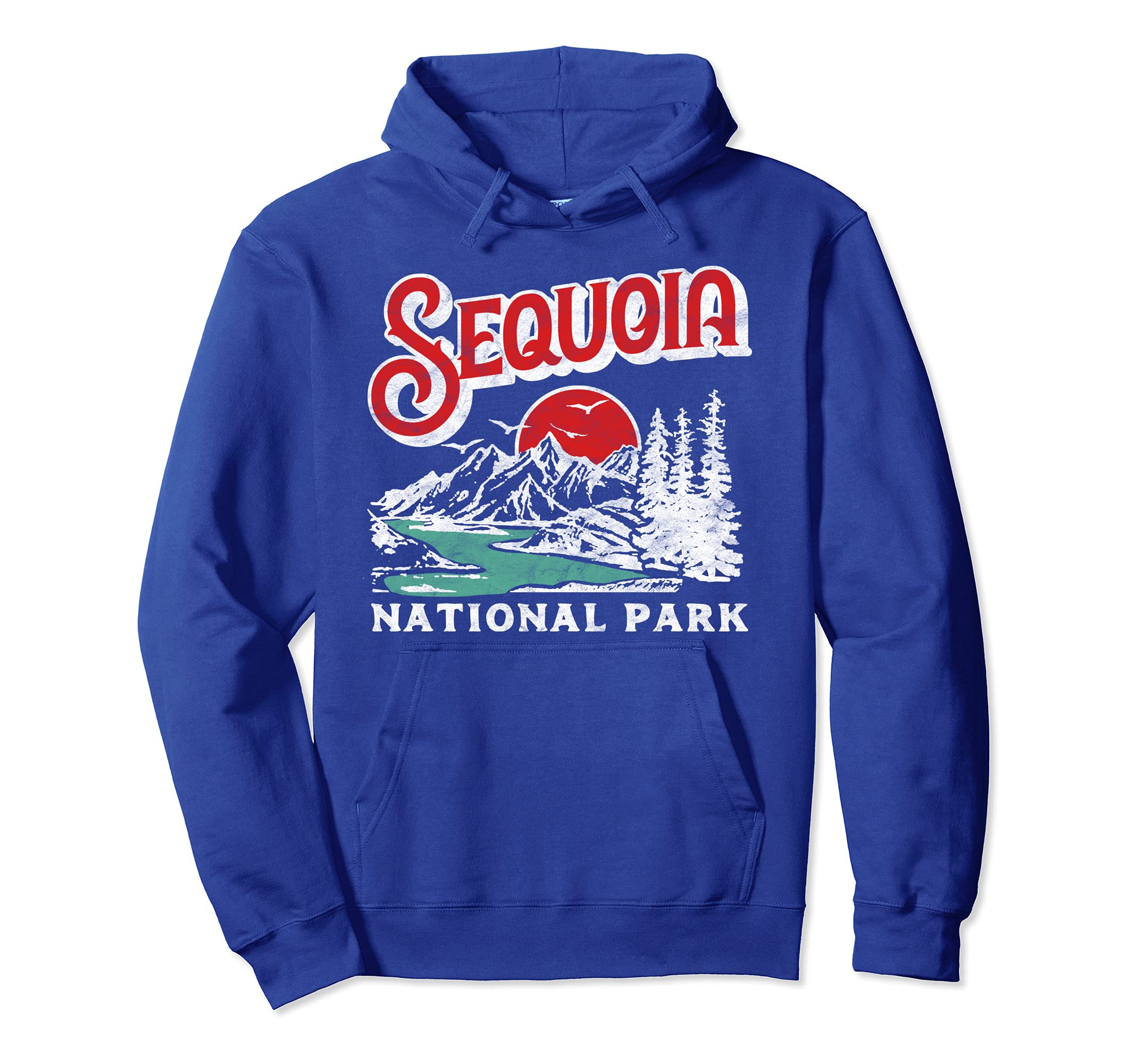 Sequoia National Park 80S California Hoodie - Unique Graphic for Adults - T-Shirt, Sweatshirt, Hoodie