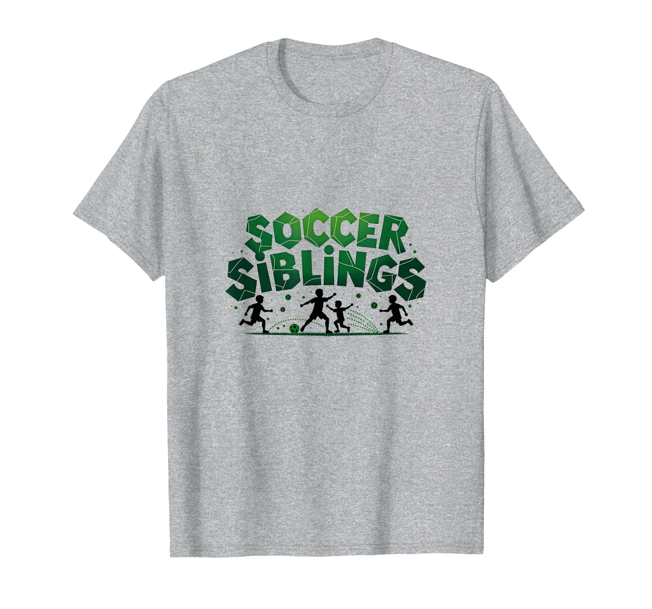 Soccer Siblings Family Teamwork Soccer T-Shirt - Graphic Print Men Women - T-Shirt, Sweatshirt, Hoodie