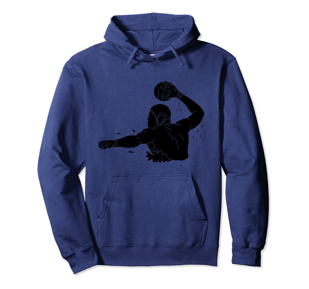 Silhouette Water Polo Aquatic Pool Soccer Hoodie - Custom Art Print Unisex - T-Shirt, Sweatshirt, Hoodie