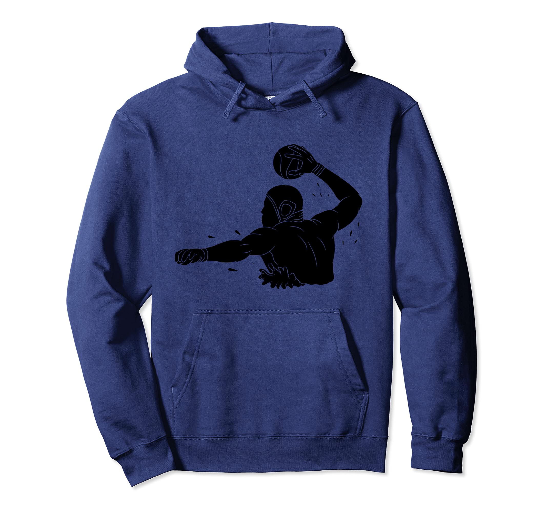 Silhouette Water Polo Aquatic Pool Soccer Hoodie - Custom Art Print Unisex - T-Shirt, Sweatshirt, Hoodie