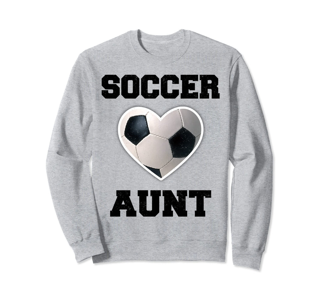 Soccer Aunt Family Matching Sport Sweatshirt - Casual Everyday Wear Unisex - T-Shirt, Sweatshirt, Hoodie