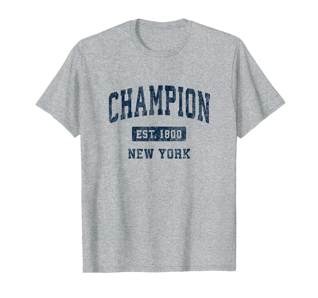 Champion New York Ny Athletic Sports T-Shirt - Fun Novelty Design Men Women - T-Shirt, Sweatshirt, Hoodie