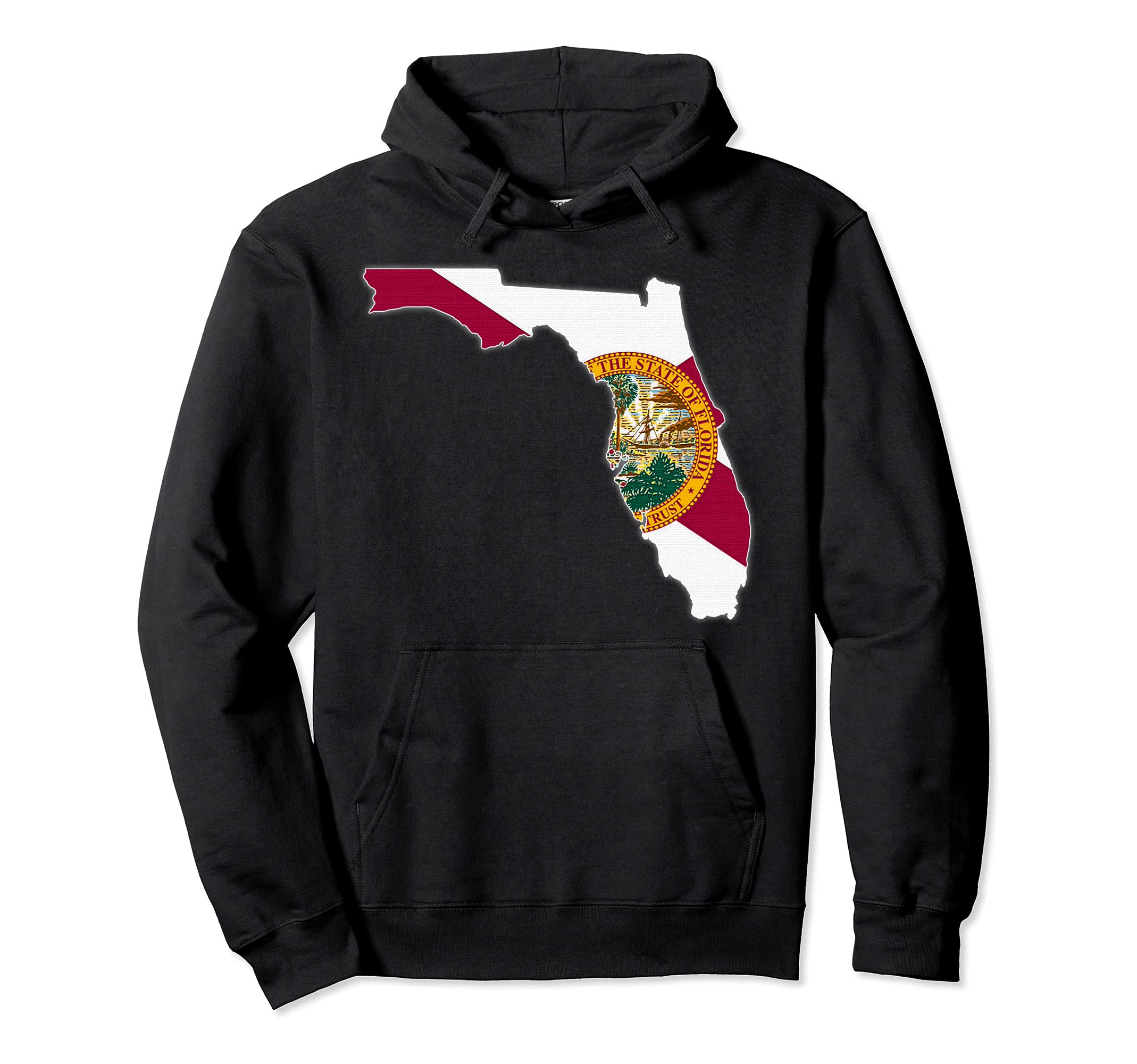 Florida State Map Florida Fl Flag Roots Gift Hoodie - Unique Graphic Unisex - T-Shirt, Sweatshirt, Hoodie