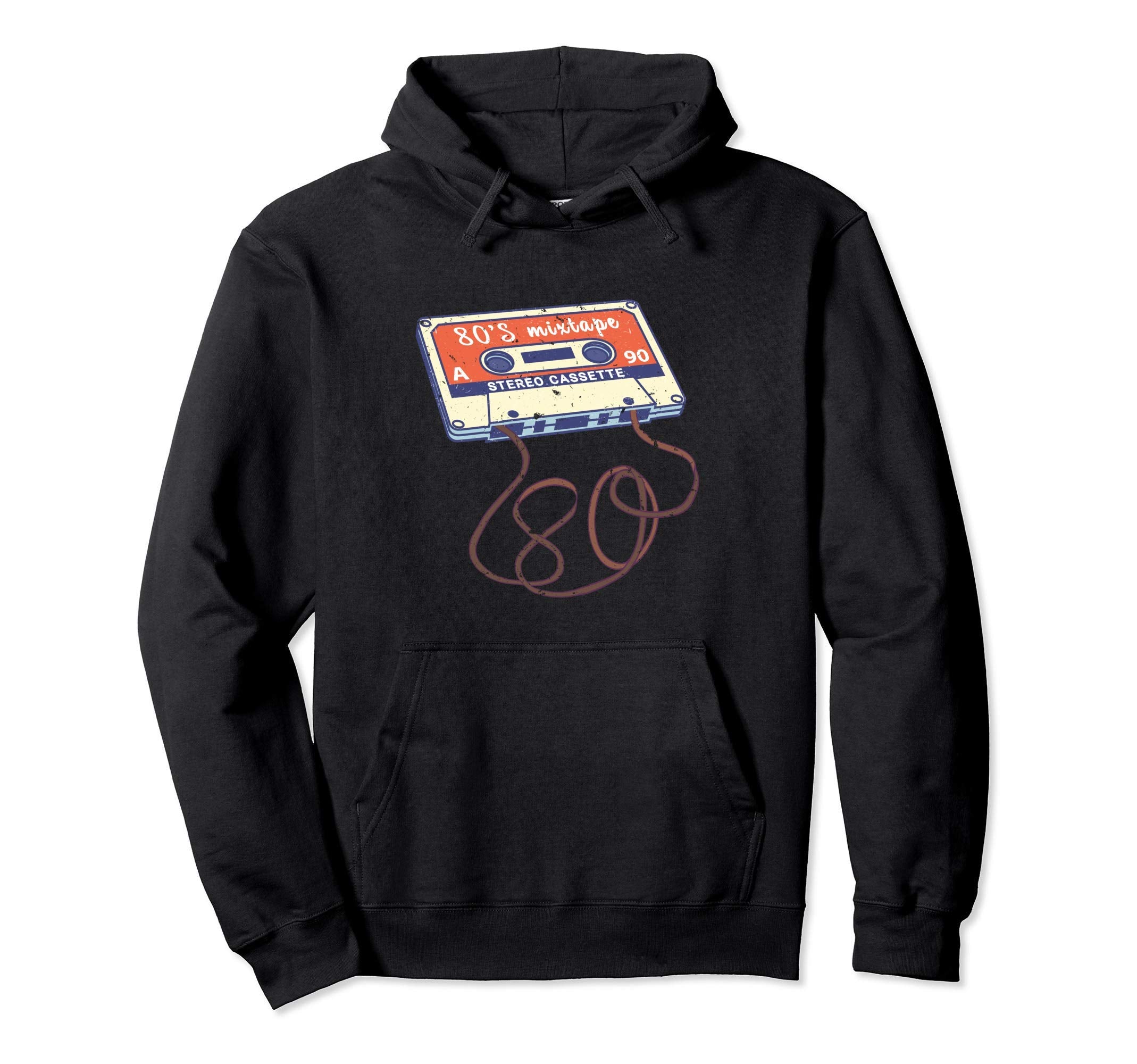 80S Mixtape Audio Cassette Music Lovers Hoodie - Novelty Apparel Unisex - T-Shirt, Sweatshirt, Hoodie