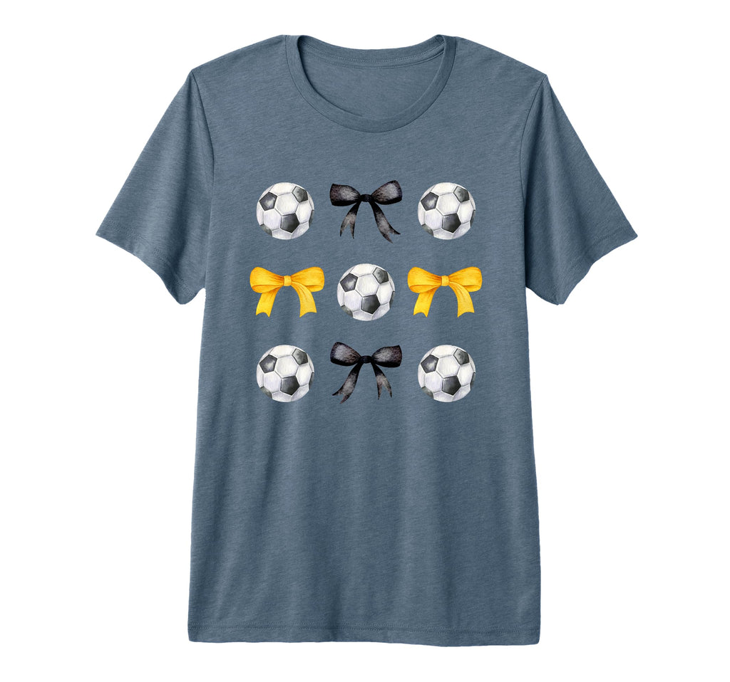 Soccer Ball Bows Womens Soccer Player T-Shirt - Novelty Apparel Unisex - T-Shirt, Sweatshirt, Hoodie