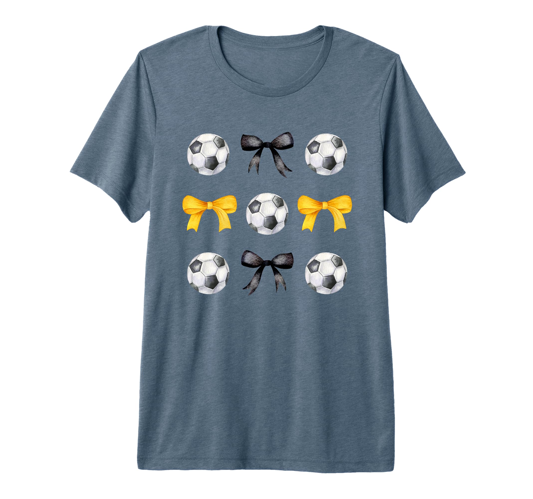 Soccer Ball Bows Womens Soccer Player T-Shirt - Novelty Apparel Unisex - T-Shirt, Sweatshirt, Hoodie