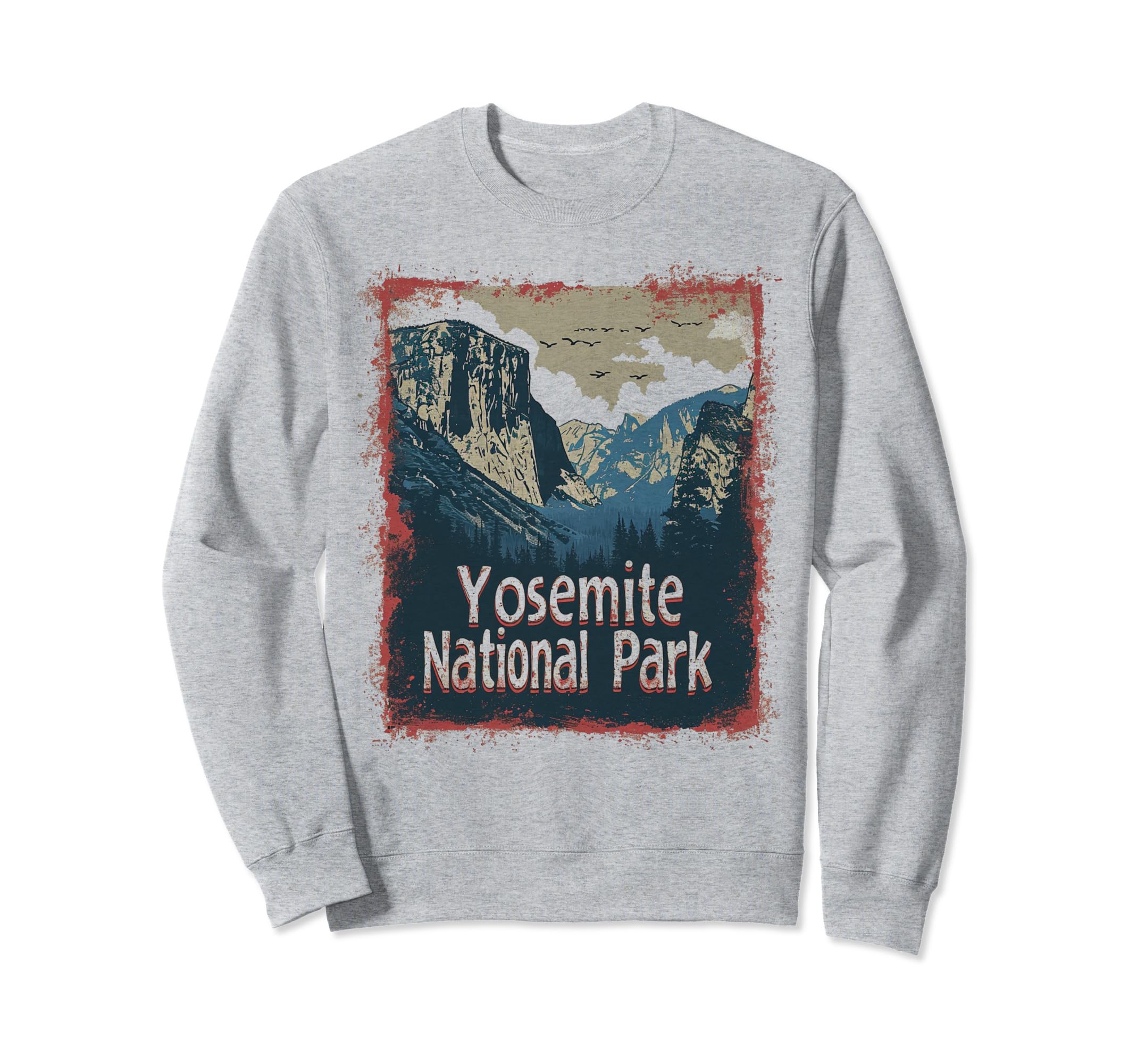 Yosemite Us National Park Sweatshirt - Minimalist Print Unisex - T-Shirt, Sweatshirt, Hoodie