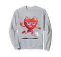 Heart Soccer Cartoon Gift Sweatshirt - Custom Art Print for Adults - T-Shirt, Sweatshirt, Hoodie