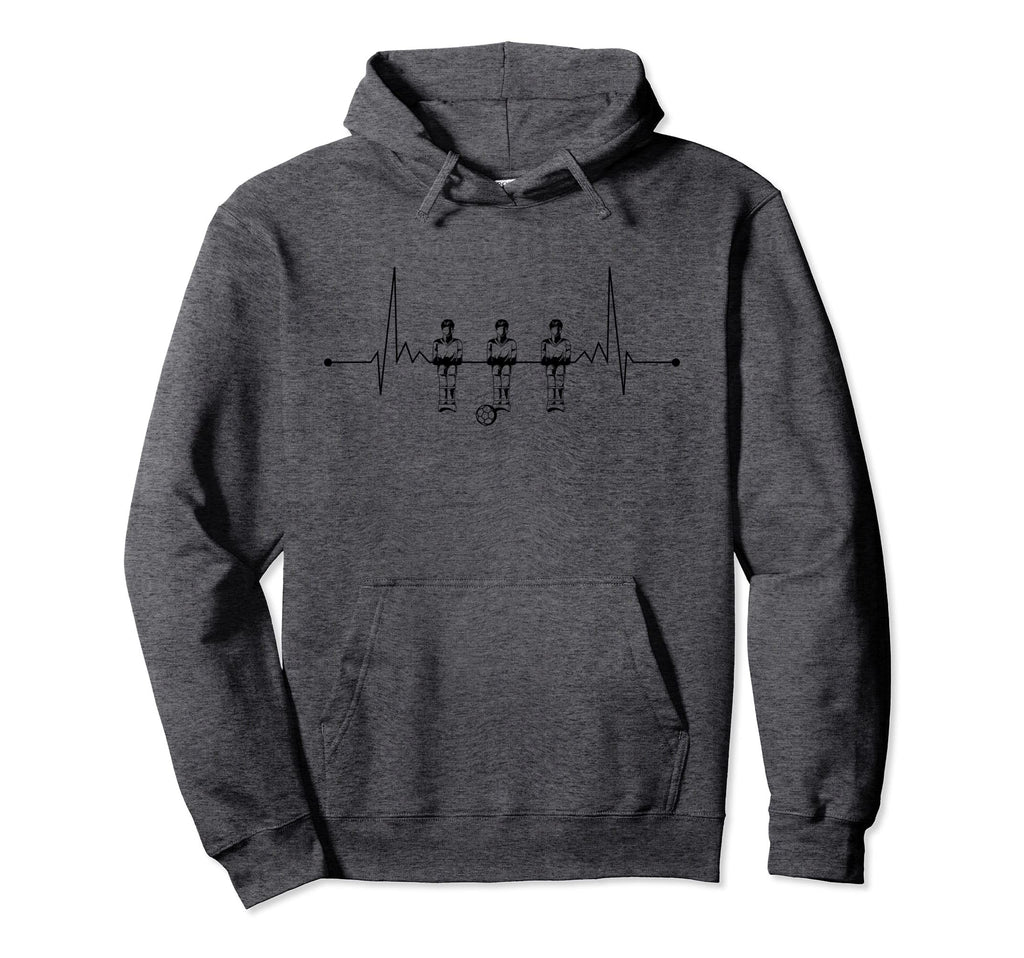 Foosball Player Heartbeat Table Hoodie - Aesthetic Graphic for Adults - T-Shirt, Sweatshirt, Hoodie