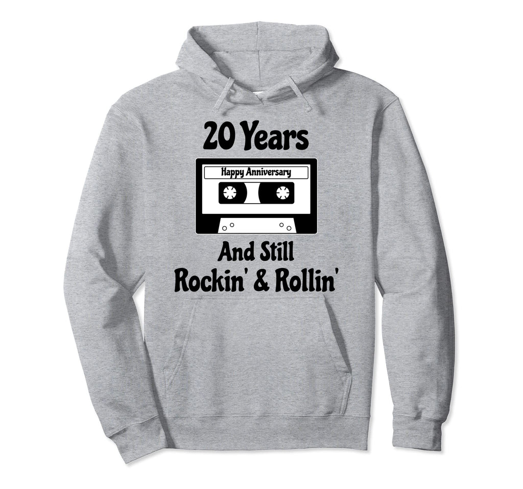 20Th Wedding Anniversary 20 Years Hoodie - Minimalist Print Unisex - T-Shirt, Sweatshirt, Hoodie