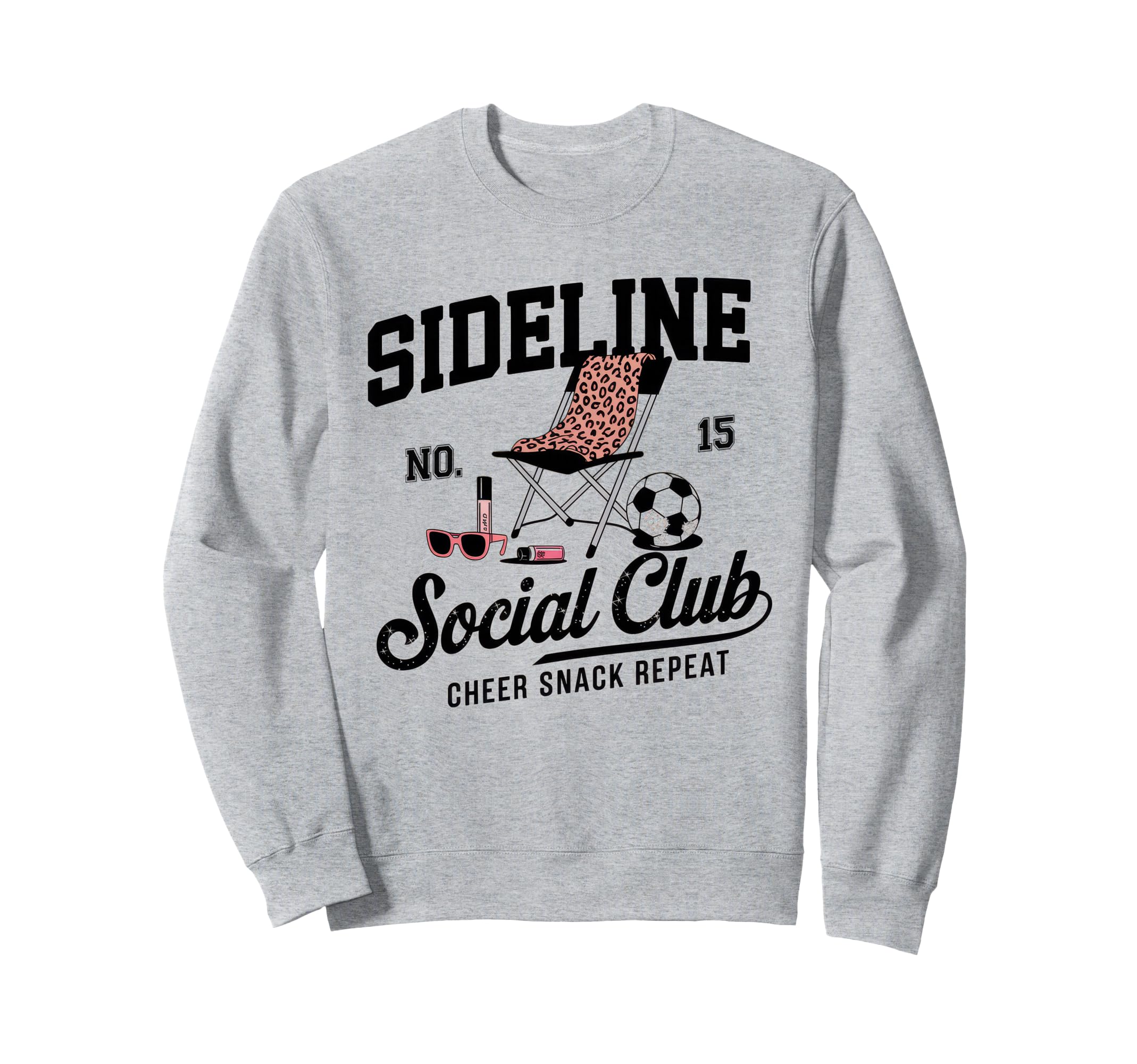 Sideline Social Club Soccer Mom Sweatshirt - Novelty Apparel for Adults - T-Shirt, Sweatshirt, Hoodie