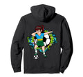 Dabbing Soccer Rwanda Fan Jersey Hoodie - Fun Novelty Design for Adults - T-Shirt, Sweatshirt, Hoodie