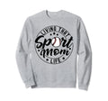 Living That Sport Mom Life Soccer Lover Sweatshirt - Unique Graphic Unisex - T-Shirt, Sweatshirt, Hoodie