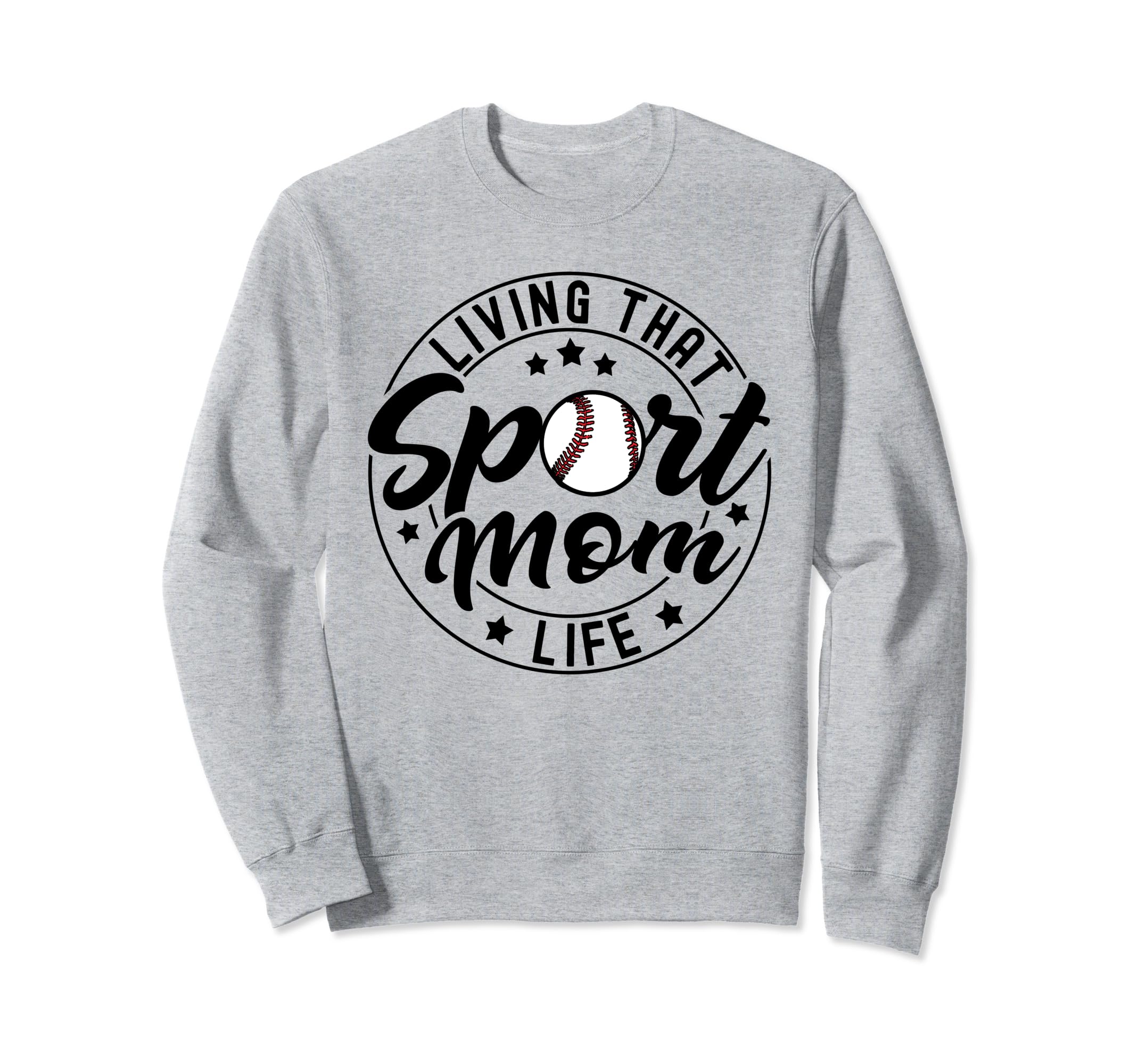 Living That Sport Mom Life Soccer Lover Sweatshirt - Unique Graphic Unisex - T-Shirt, Sweatshirt, Hoodie