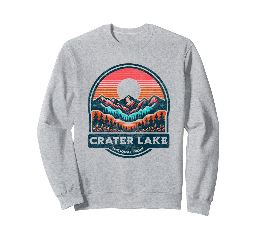 Crater Lake National Park Sweatshirt - Fun Novelty Design for Adults - T-Shirt, Sweatshirt, Hoodie