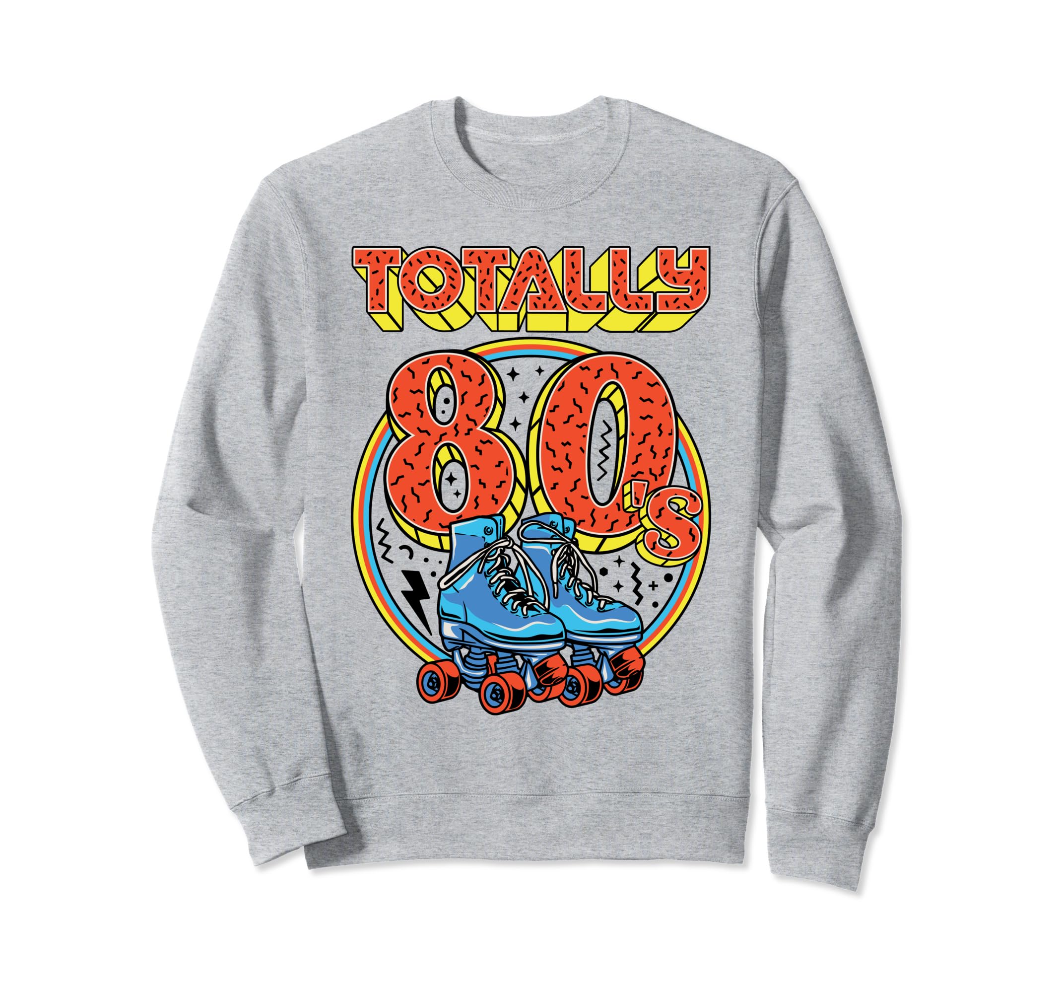 Totally 80S Roller Skater Skate Shoes Sweatshirt - Custom Art Print Unisex - T-Shirt, Sweatshirt, Hoodie