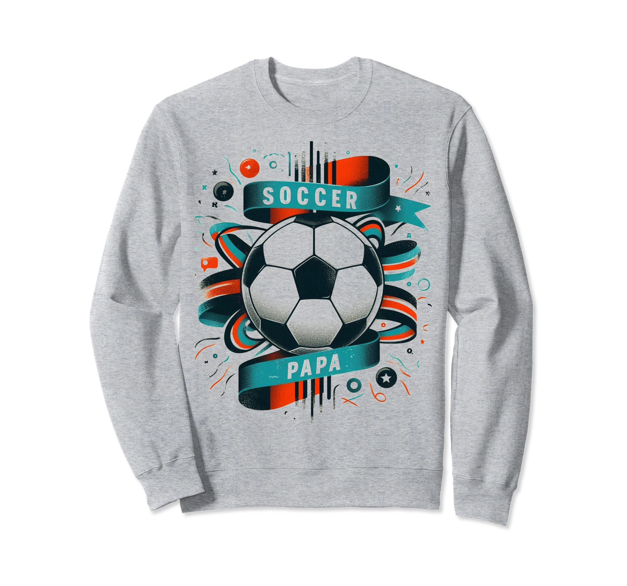 Soccer Papa Family Matching Dad Sweatshirt - Aesthetic Graphic Unisex - T-Shirt, Sweatshirt, Hoodie