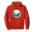 Floral Yosemite National Park Hiking Hoodie - Aesthetic Graphic Men Women - T-Shirt, Sweatshirt, Hoodie