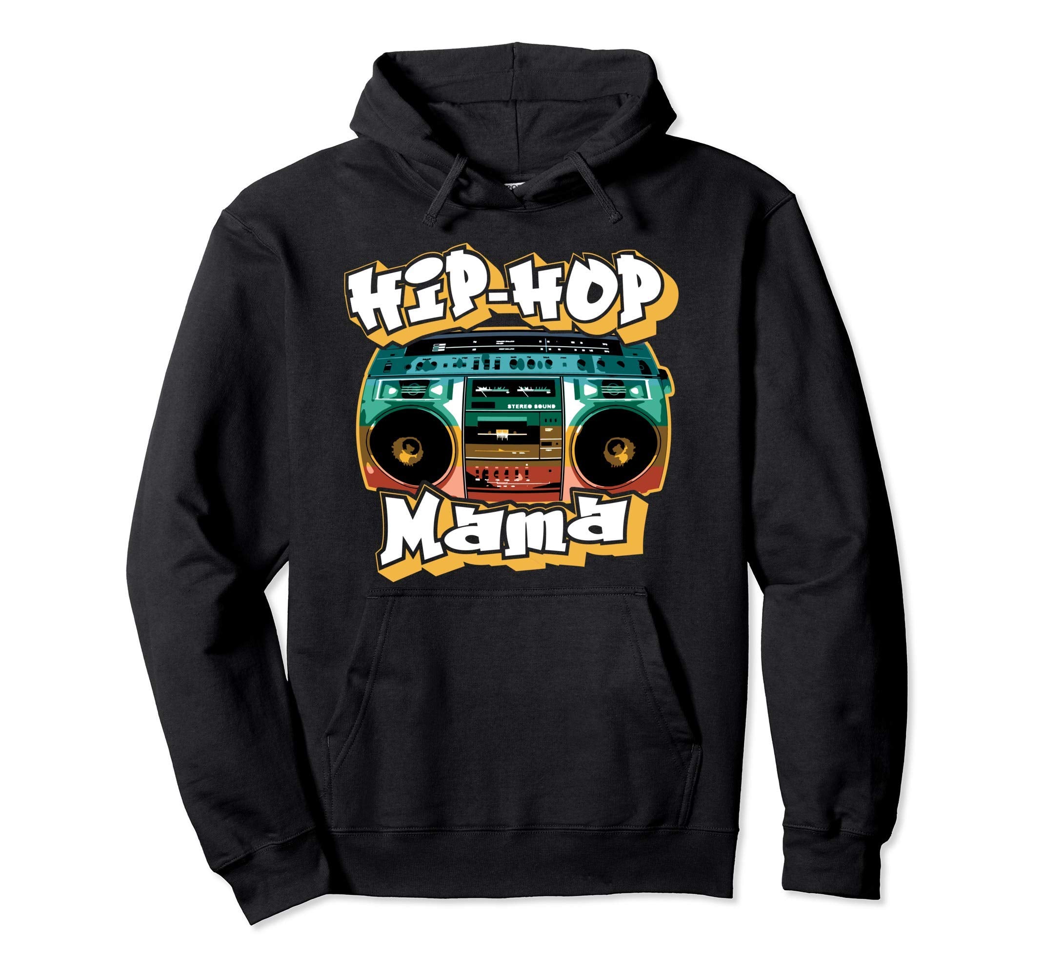 Hip Hop Mama Old School 80S 90S Hoodie - Custom Art Print Men Women - T-Shirt, Sweatshirt, Hoodie