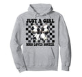 Just Who Loves Soccer Coquette Bow Hoodie - Minimalist Print Men Women - T-Shirt, Sweatshirt, Hoodie