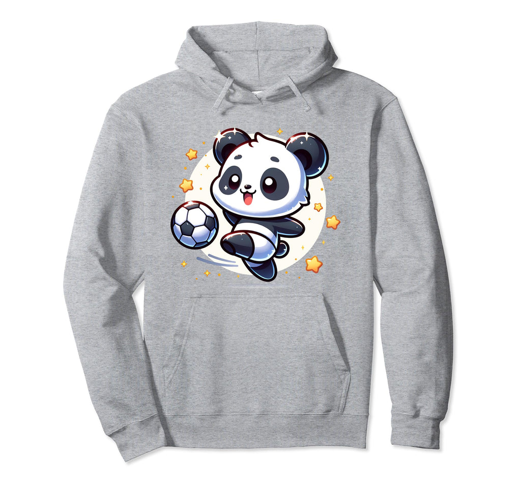Soccer Player Panda Kicking Soccer Hoodie - Streetwear Style for Adults - T-Shirt, Sweatshirt, Hoodie