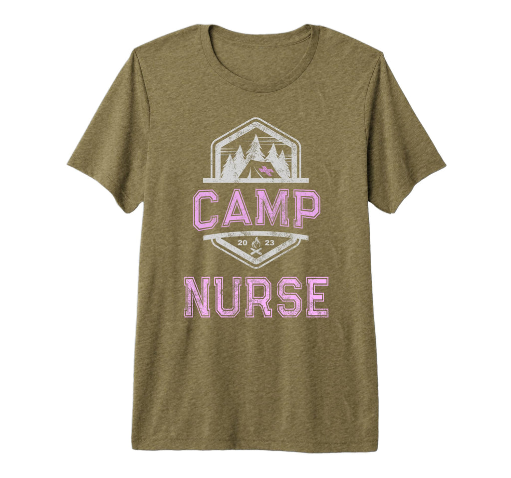 Camp Nurse Summer Camping Staff T-Shirt - Unique Graphic Men Women - T-Shirt, Sweatshirt, Hoodie