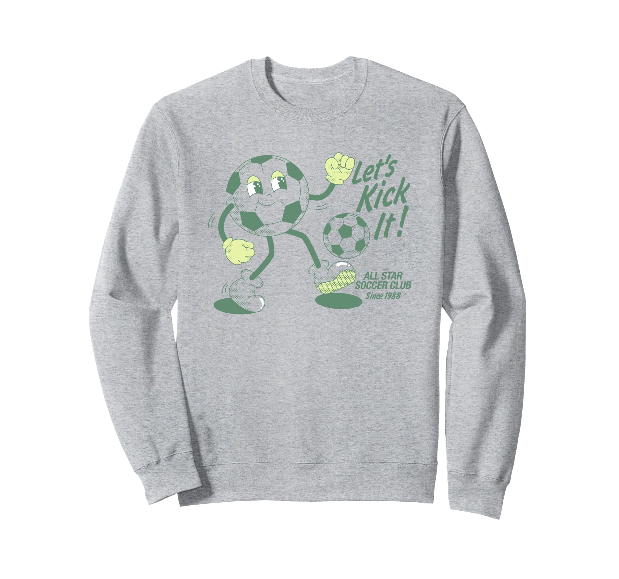 Trendy Lets Kick It All Star Soccer Sweatshirt - Unique Graphic Unisex - T-Shirt, Sweatshirt, Hoodie