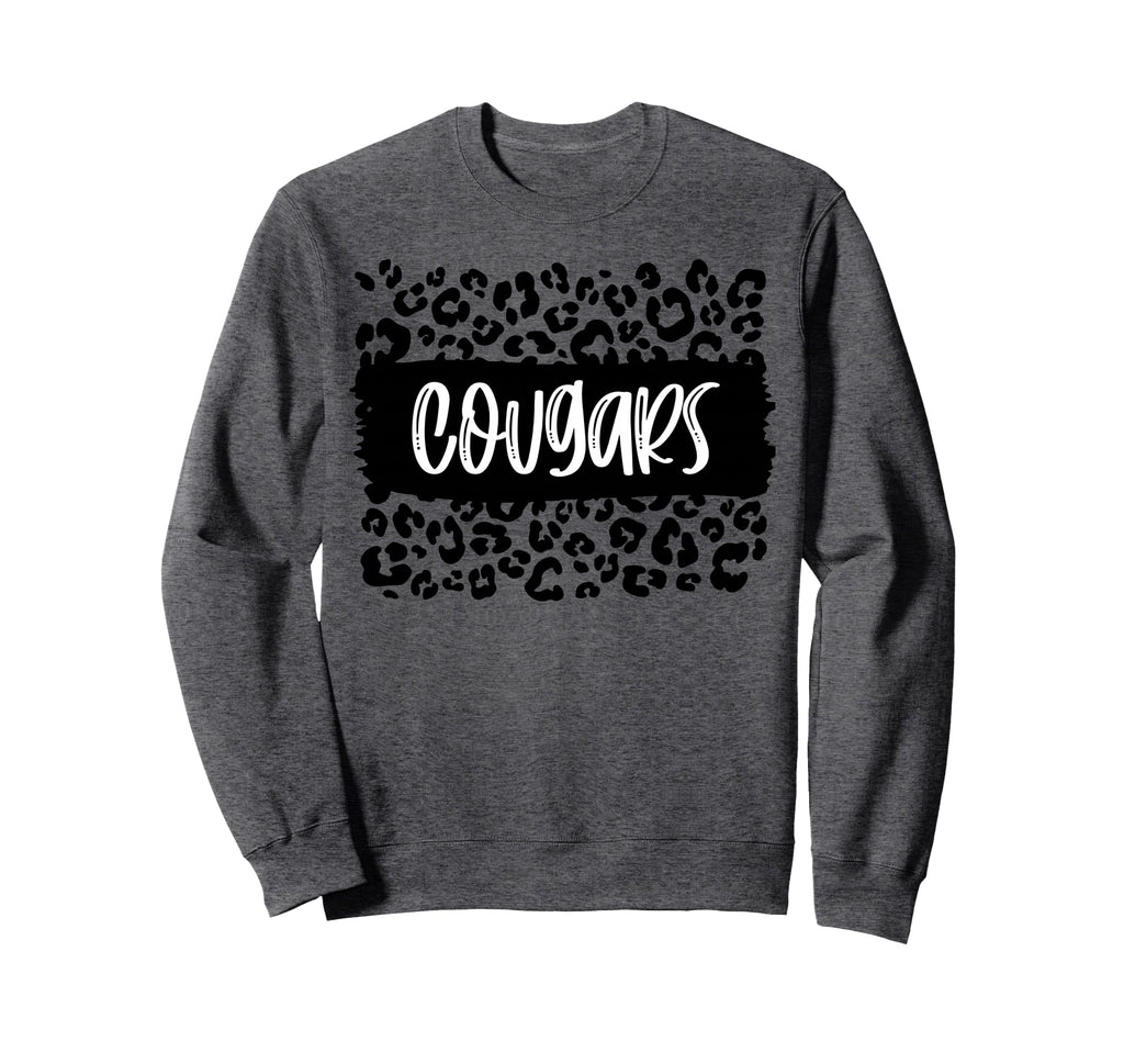 Cougars Team Mascot School Spirit Sweatshirt - Novelty Apparel Men Women - T-Shirt, Sweatshirt, Hoodie