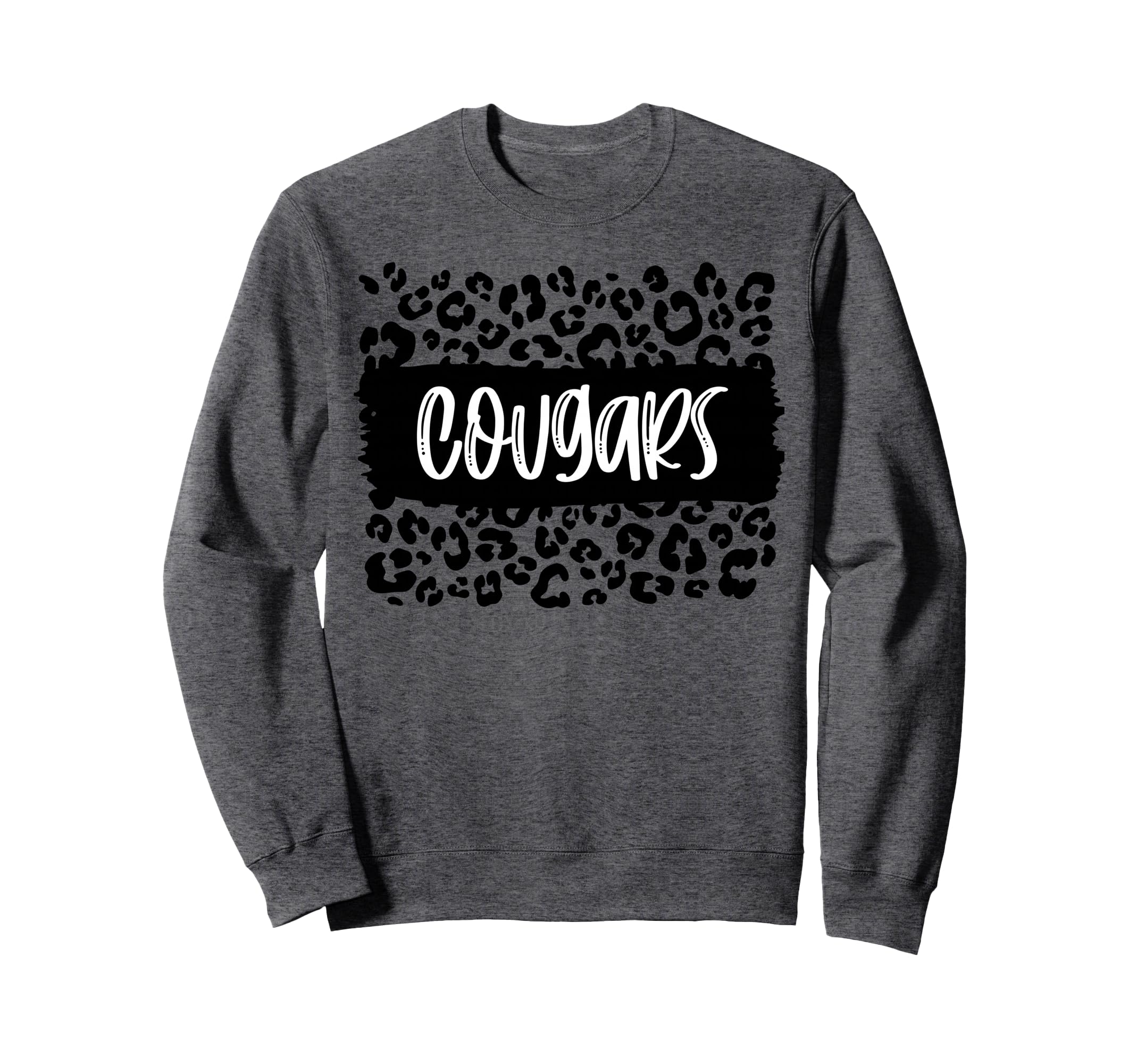 Cougars Team Mascot School Spirit Sweatshirt - Novelty Apparel Men Women - T-Shirt, Sweatshirt, Hoodie