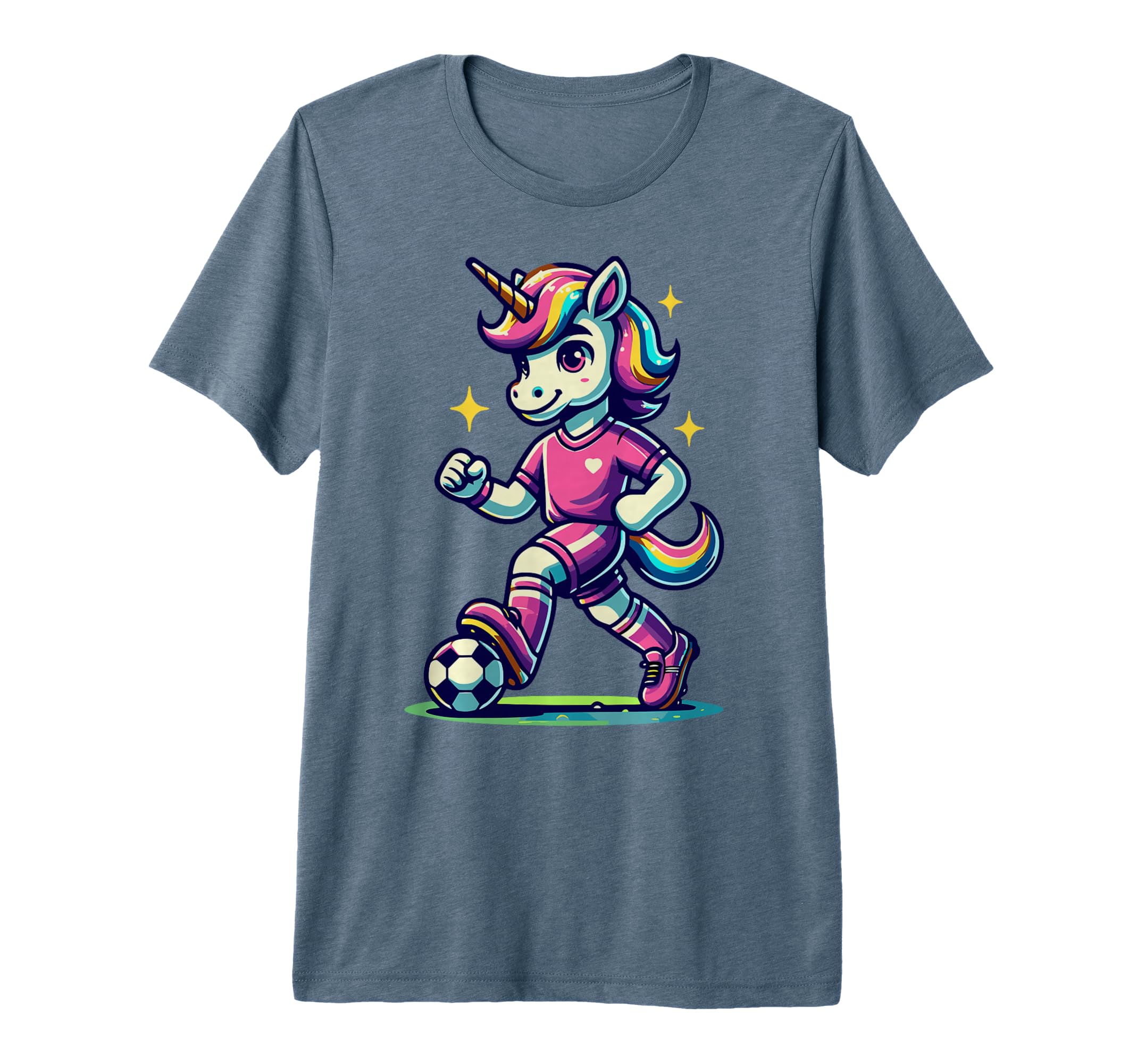 Footballer Unicorn Fans Soccer Team T-Shirt - Minimalist Print Unisex - T-Shirt, Sweatshirt, Hoodie