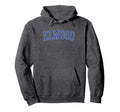 Elwood Distressed Blue Varsity Hoodie - Novelty Apparel Unisex - T-Shirt, Sweatshirt, Hoodie